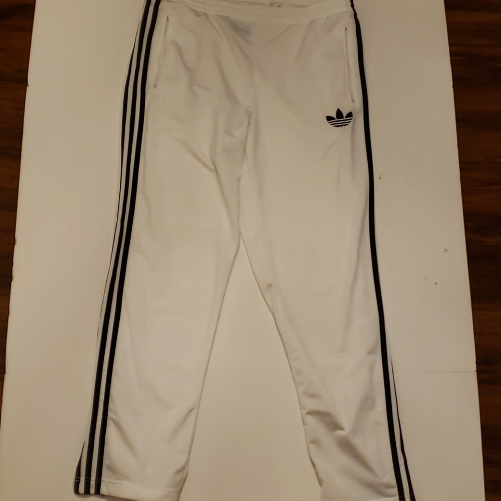 Adidas Track Pants Large White